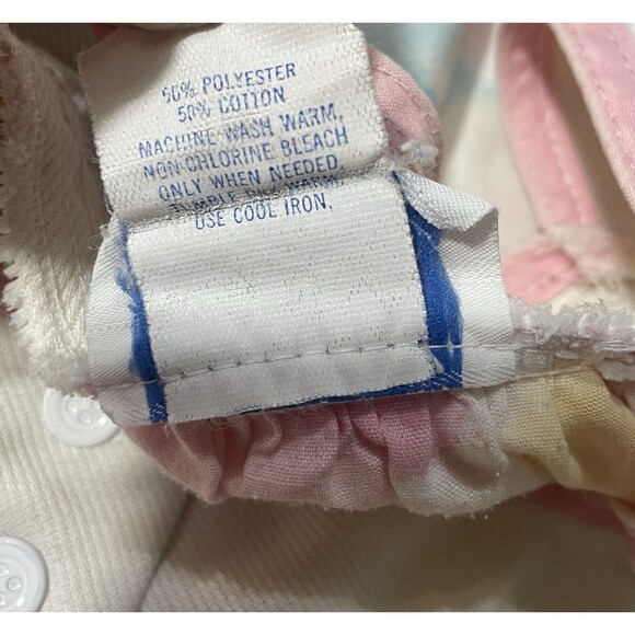 Vintage Chic It’s a Charm Pastel Floral Sleep Dress Size Large Buton Front - Picture 3 of 9